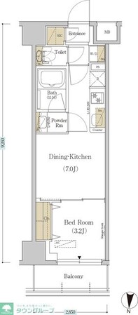 アーバネックス森下IVの物件間取画像